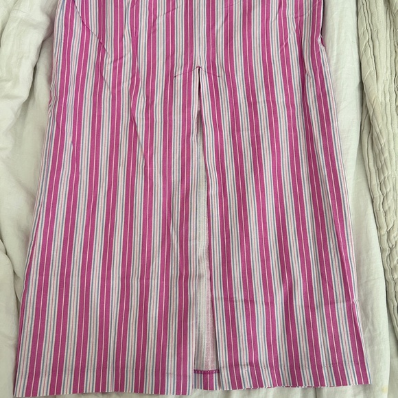 MANGO Capri Mixed Stripe Ramie & Cotton Skirt - Picture 5 of 7